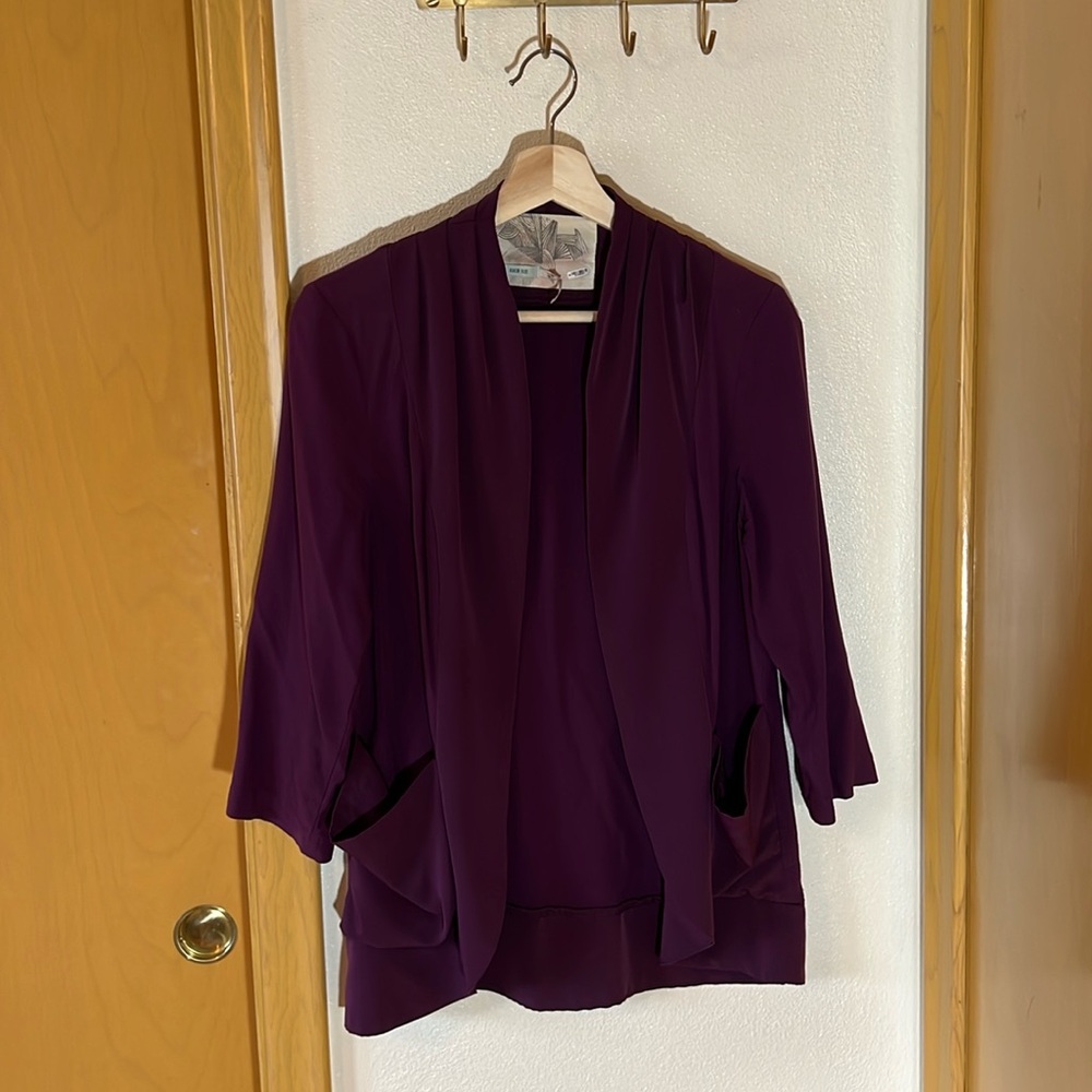 Anthropologie purple lightweight jacket